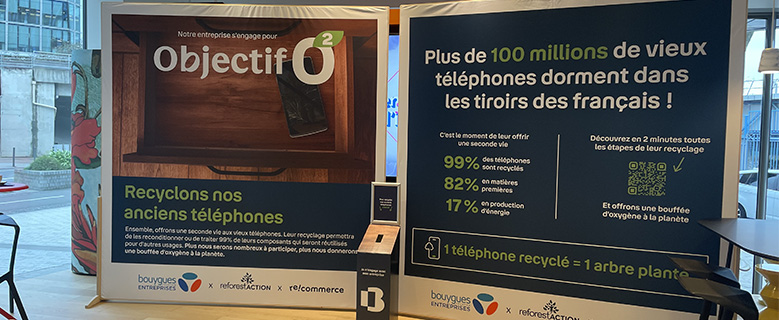 Objectif O2 : Opération de recyclage de téléphone portable 